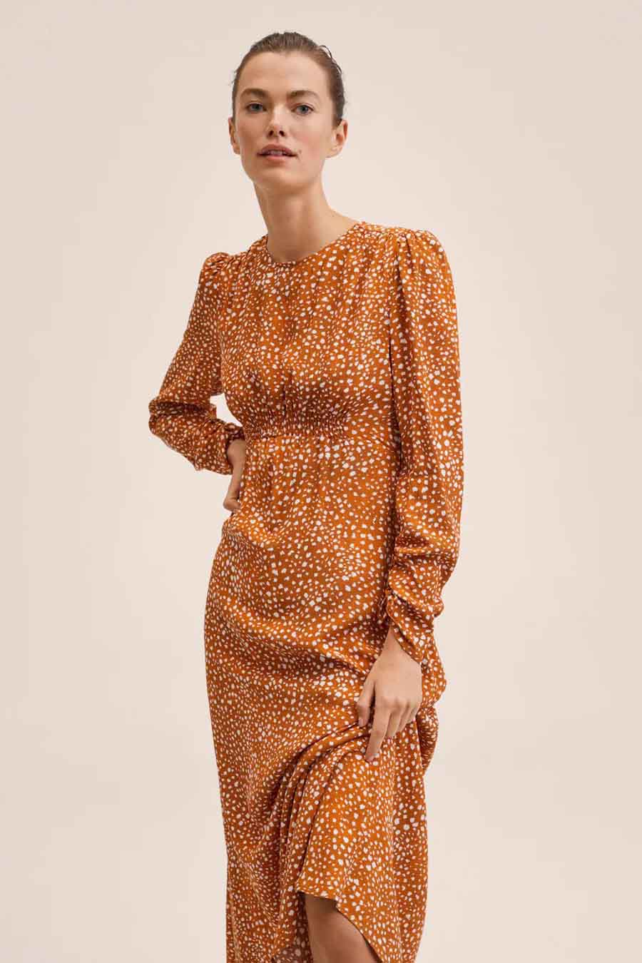 Robe fashion mango orange